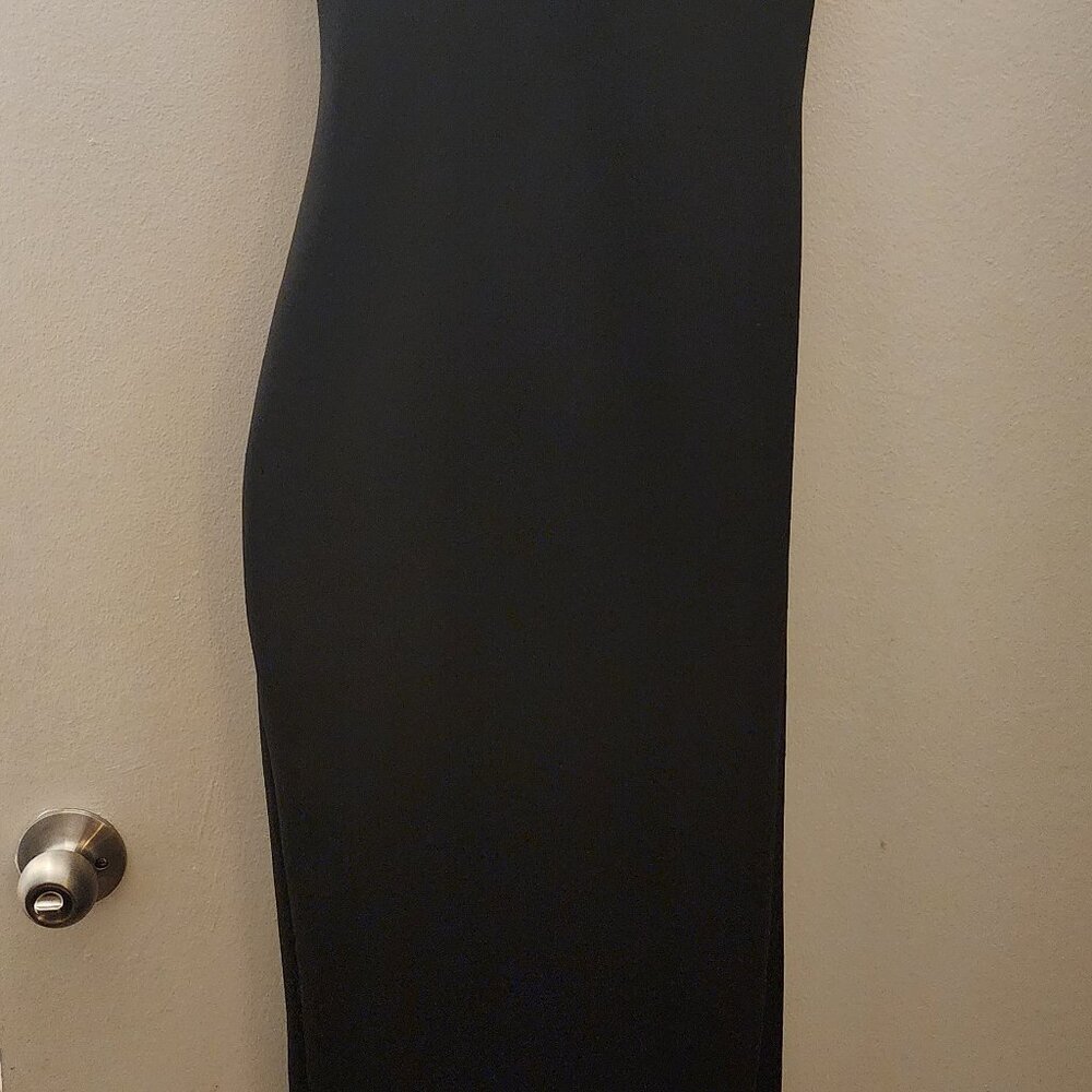 Sexy Strapless long black dress - Picture 3 of 9